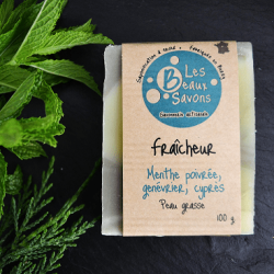 Savon bio menthe poivrée,...